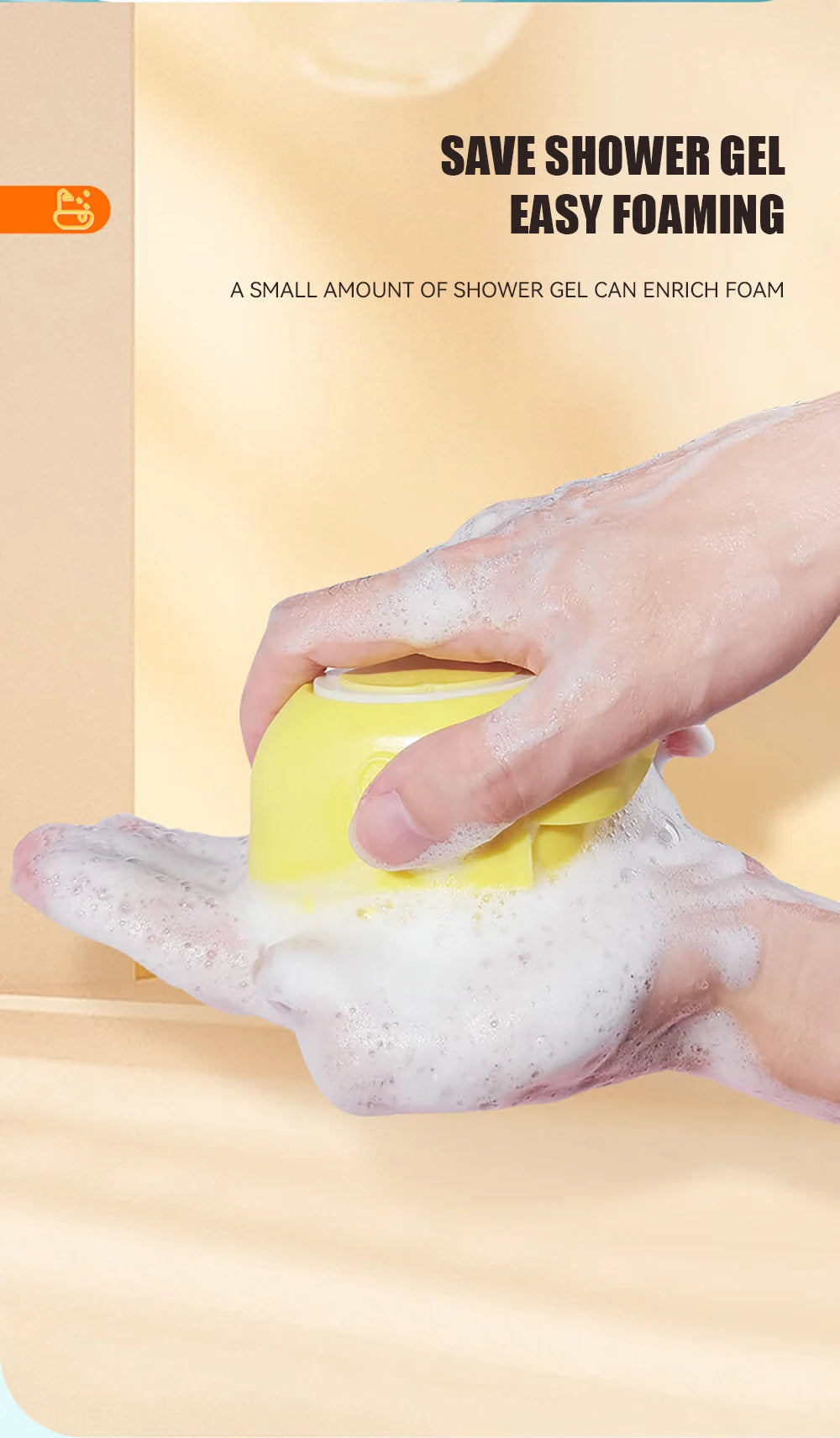 2-in-1 Dog Bathing Brush with Shampoo Dispenser – Soft Silicone Pet Massage & Grooming Brush for Dogs & Cats