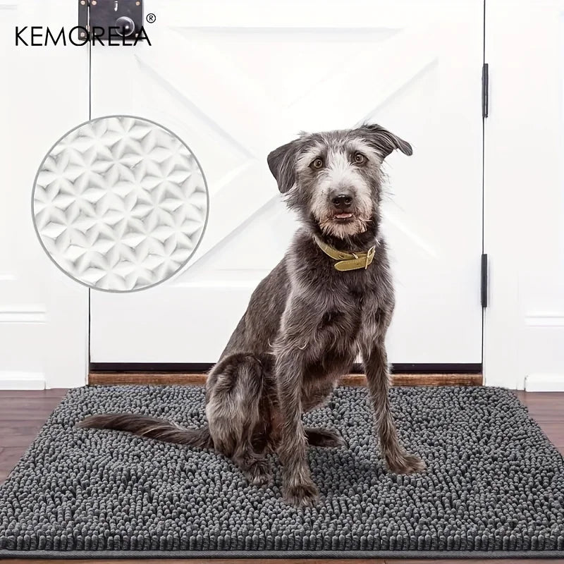 Super Absorbent Dog Mud Mat – Quick-Dry Microfiber Entry Rug with Non-Slip Backing, Washable & Easy to Clean