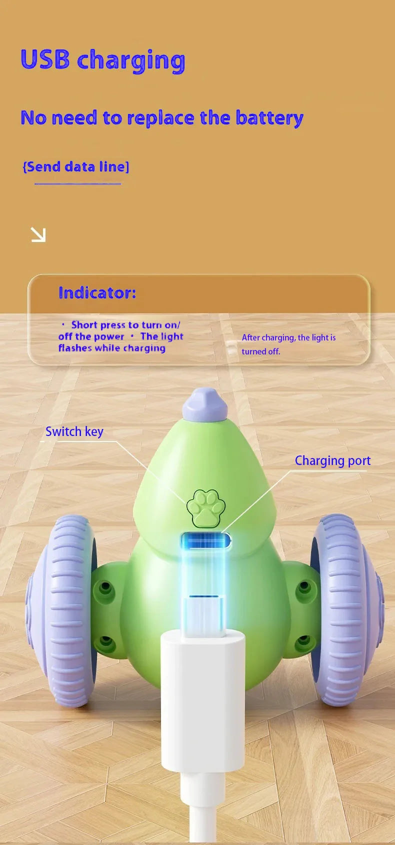 Electric Mouse Car Cat Toy – Interactive Automatic Teaser with Obstacle Avoidance