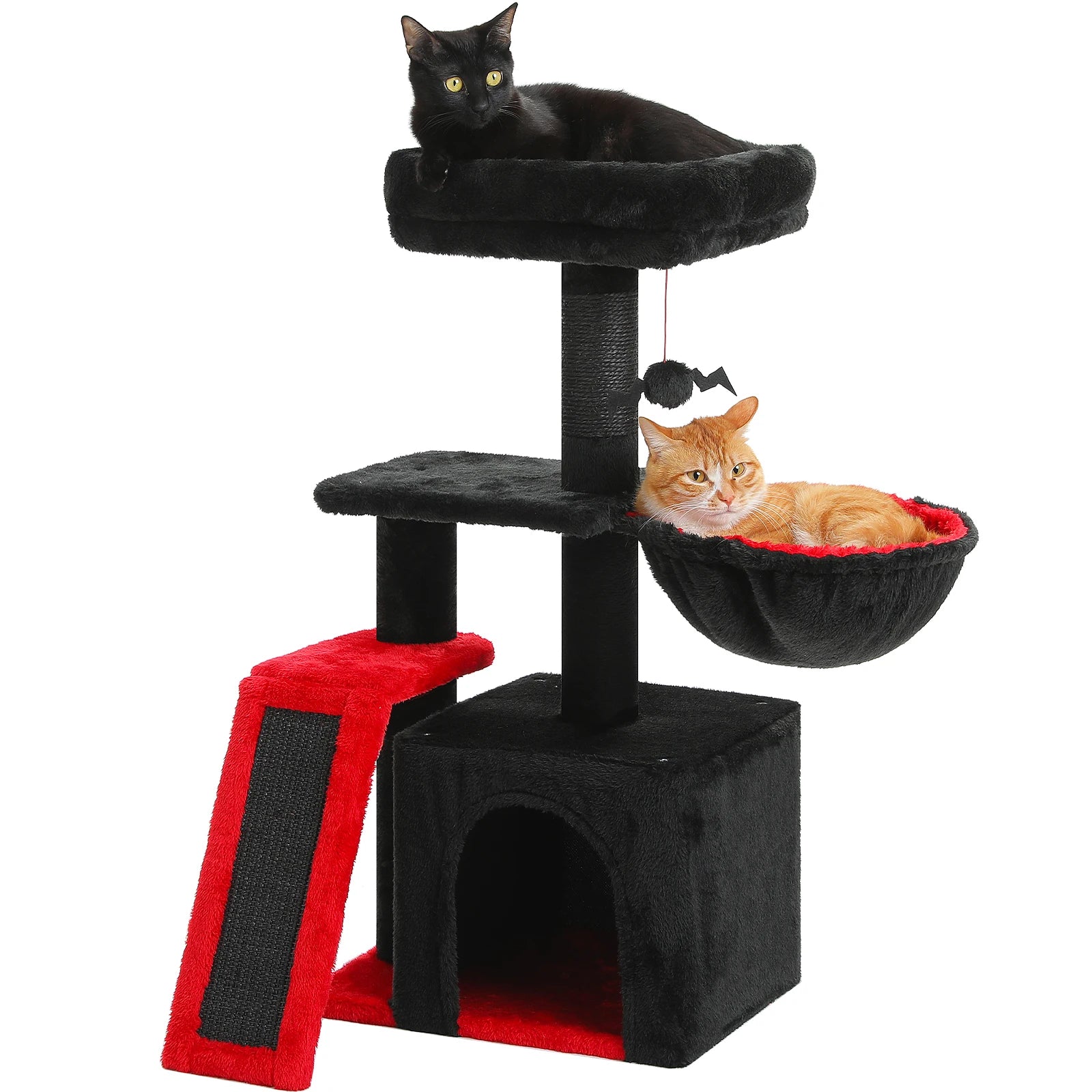 Cat Tree Tower – Scratching Posts, Hammock & Perch