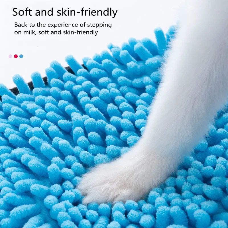 Super Absorbent Quick-Dry Pet Bath Towel – Large Towel for Dogs & Cats