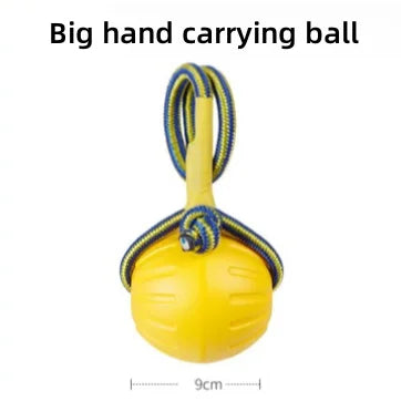 EVA Floating Pet Toy Ball – Bite-Resistant Dog Training Ball with Rope for Teething & Play