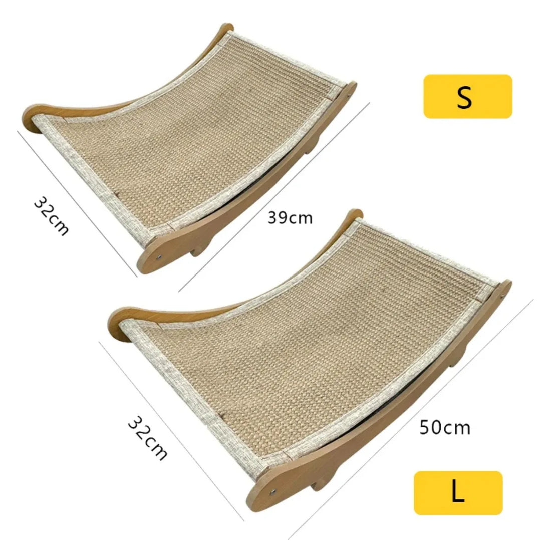 🐱 Wooden Cat Scratching Pad – Multifunction Cat Bed & Scratch Board