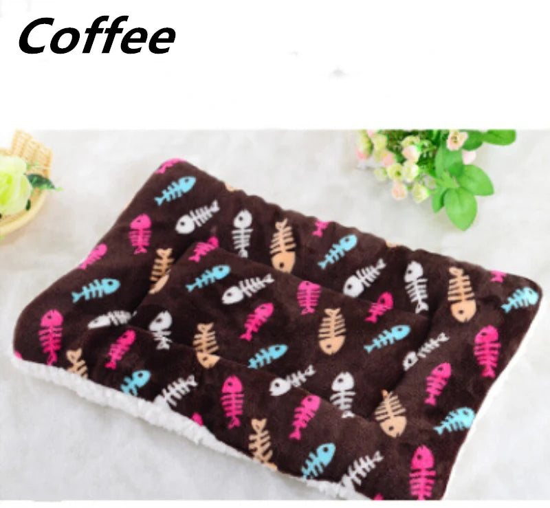 Large Pet Dog Puppy Cushion House – Soft Winter Warm Kennel Mat Blanket