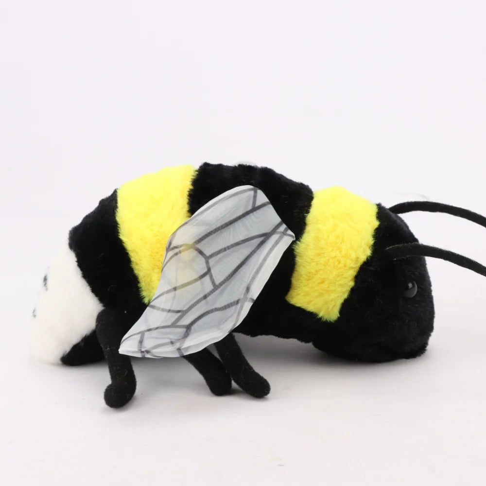 🐝 Lifelike Bee Plush Toy – Soft Stuffed Honeybee for Kids & Home Décor 🍯💛