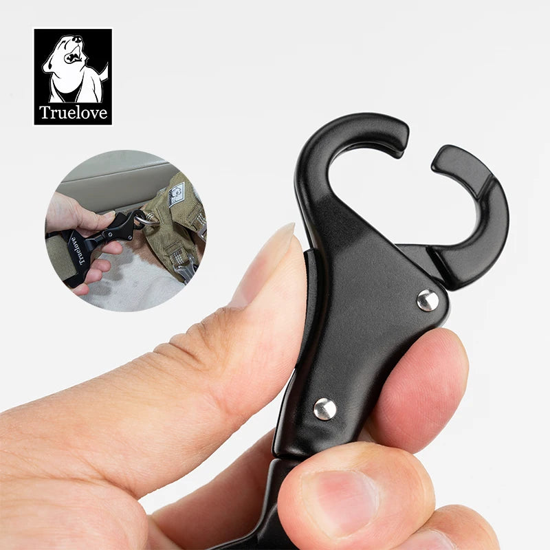 Truelove Pet Car Seat Belt Safety Buckle – TLM1993, Lightweight Aluminum Alloy for Collar or Harness, Portable Travel Restraint