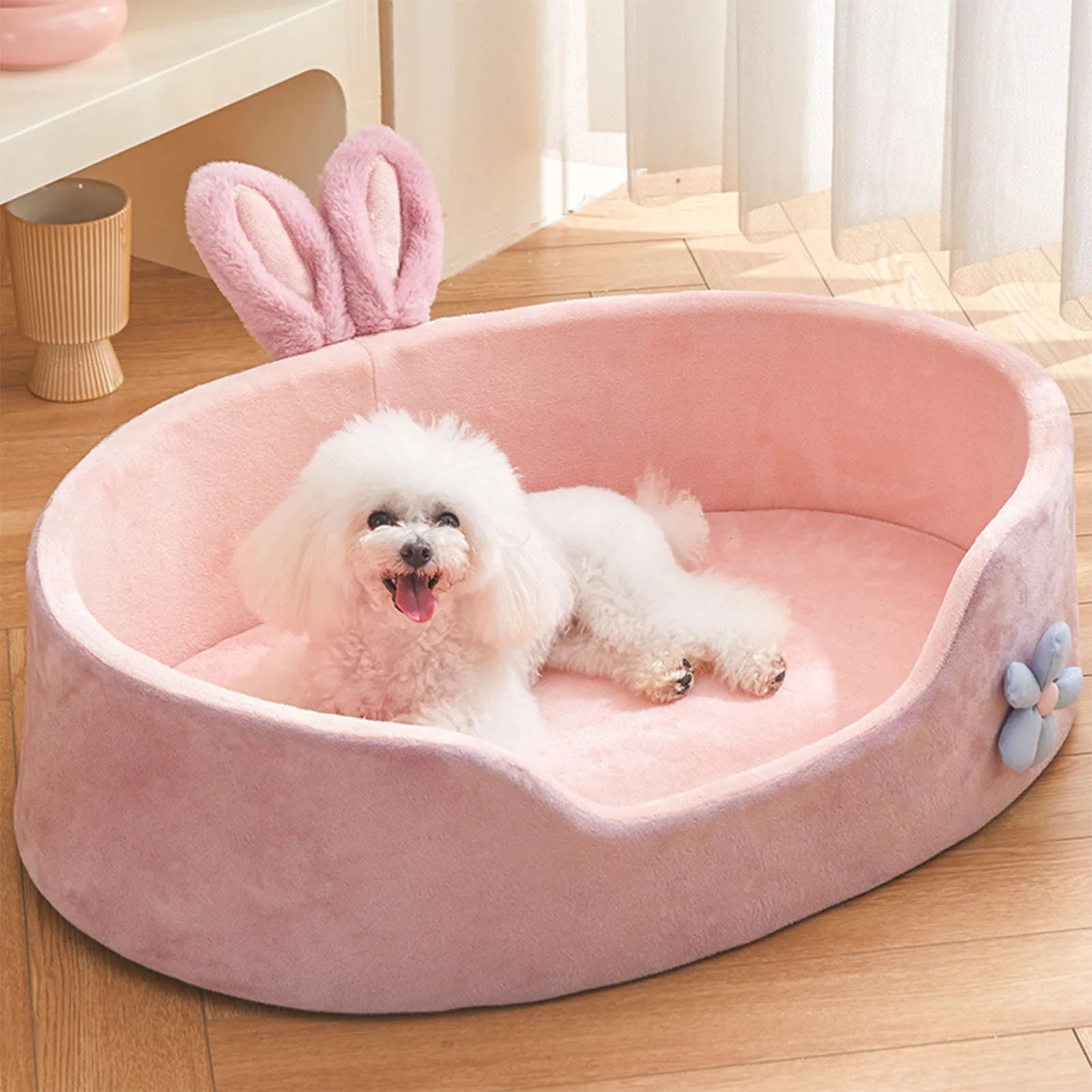 Detachable & Washable Pet Bed – Soft Comfortable Four-Season Dog & Cat Sleeping Bed