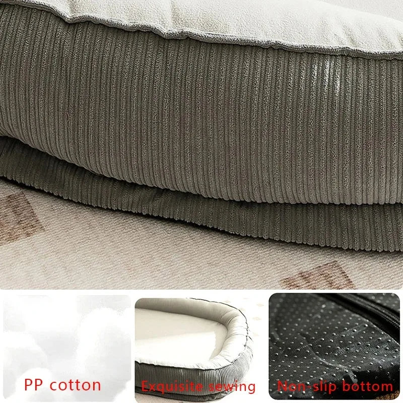 Plush Dog Bed – Cozy Cushion for Small to Large Dogs & Cats, Soft Pet Mat Blanket for All Breeds