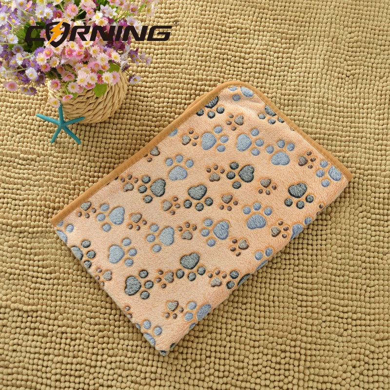 Soft Fluffy Cartoon Pet Blanket – Cozy Fleece Mat for Cats & Dogs, Warm & Washable