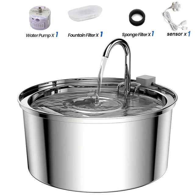 🐾 Replacement Filters for Stainless Steel Cat Water Fountain – Activated Carbon & Sponge Elements