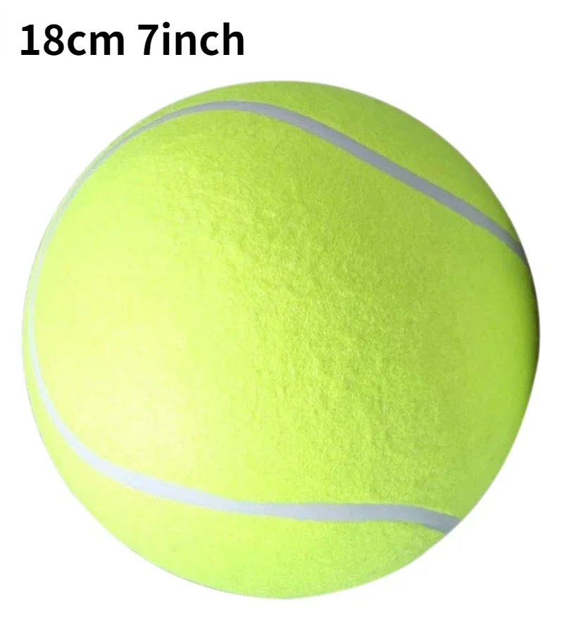 Jumbo Dog Tennis Ball – 7/8/9.5" Plush Chew Toy for Large Dogs & Training