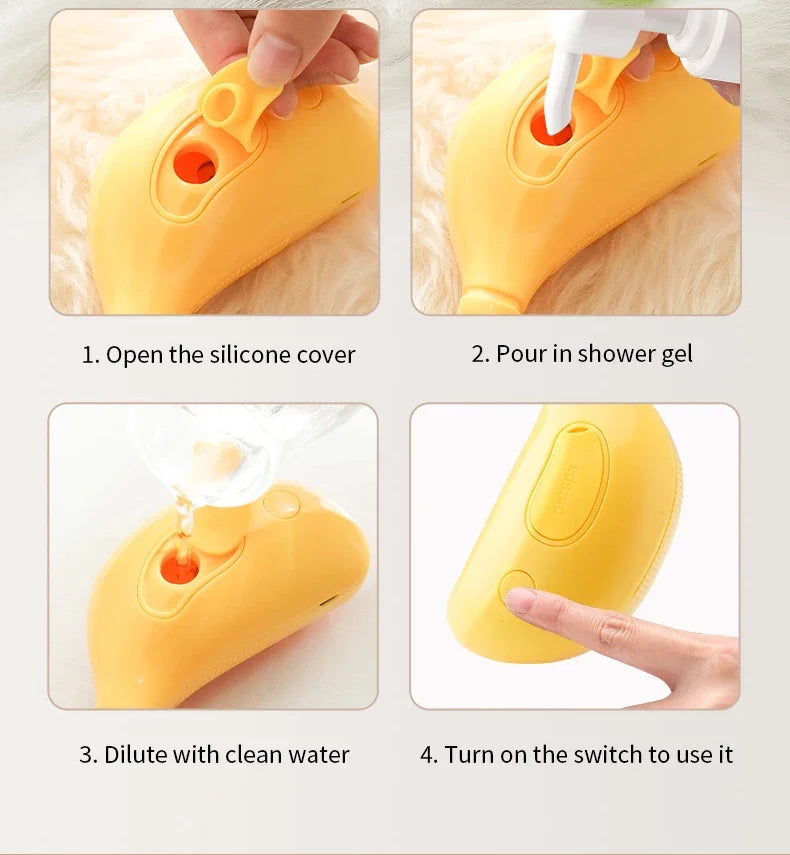 🐱 Spray Cat Brush 3-in-1 – Steamy Electric Dog & Cat Grooming Comb with Hair Removal & Massage