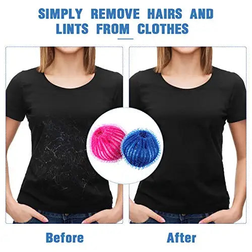 Pet Hair Remover Laundry Balls – Reusable Dryer Balls Hair Catcher for Washing Machine, Lint Remover for Dog & Cat Hair