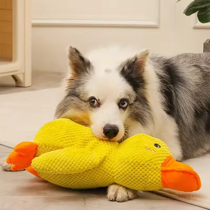 Stomping Duck Plush Dog Toy – Bite-Resistant Chew Toy for Large Dogs