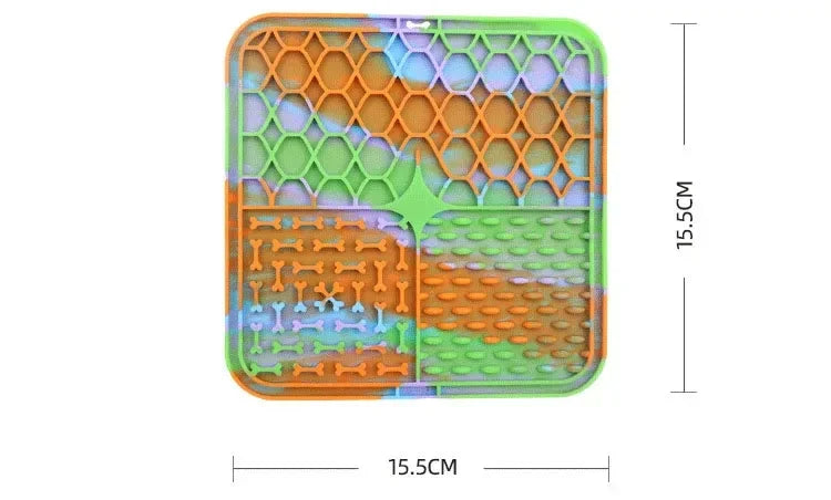 Pet Licking Pad – Slow Feeder Silicone Bowl for Dogs & Cats