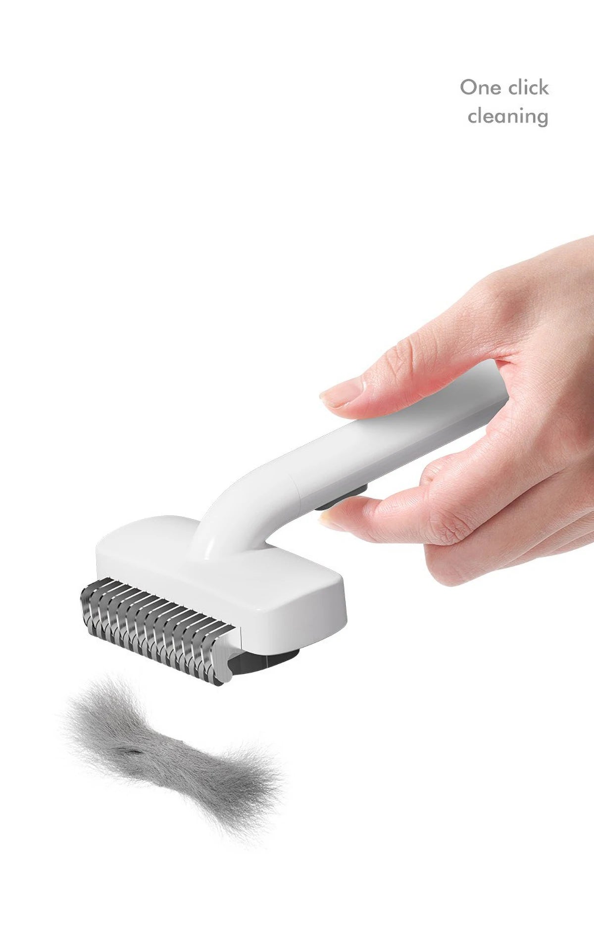 🐾 Stainless Steel Pet Comb with Rounded Knife Head – Gentle Grooming Tool for Dogs & Cats