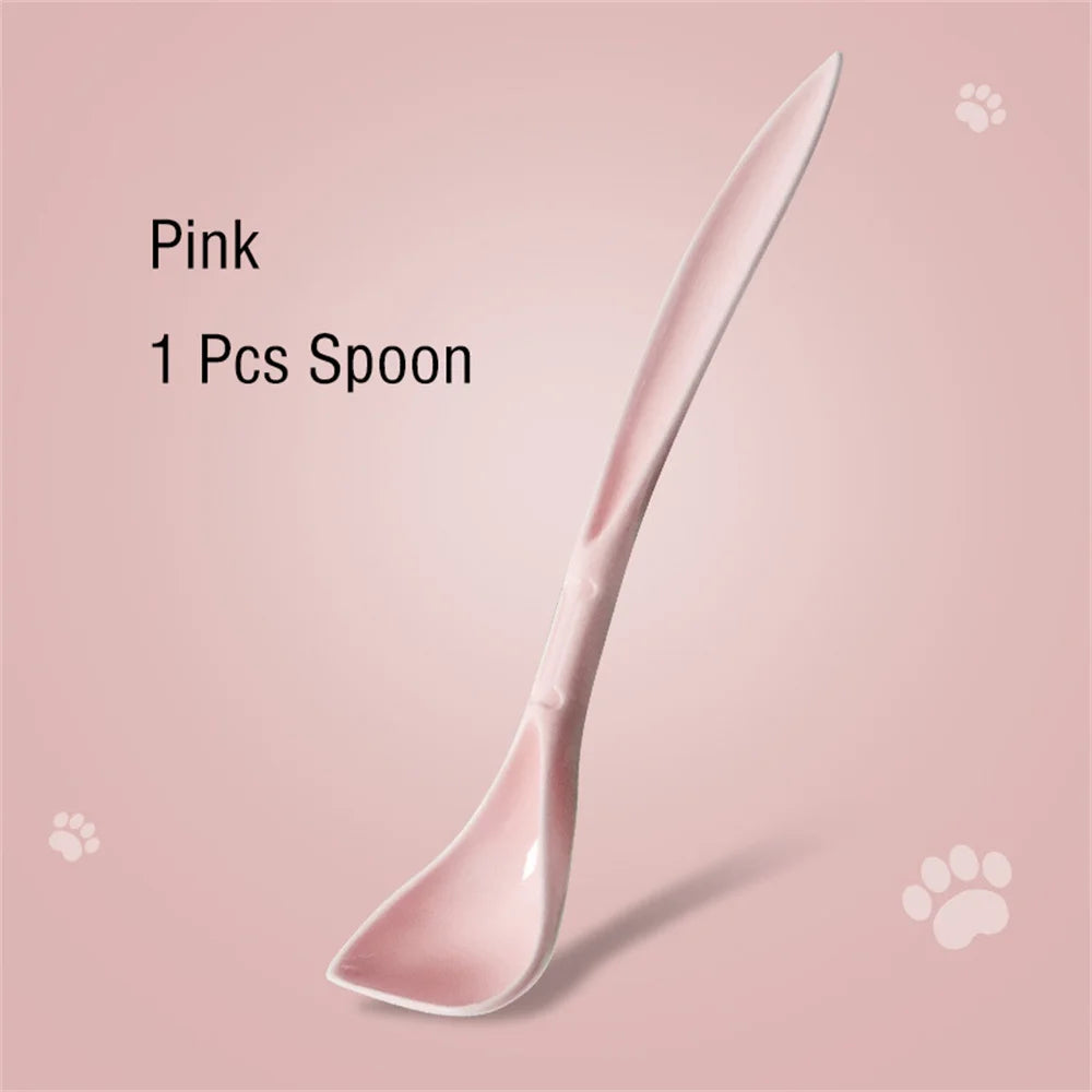 🥫 Portable Silicone Pet Can Lid with Spoon – 3-Ring Food Sealer