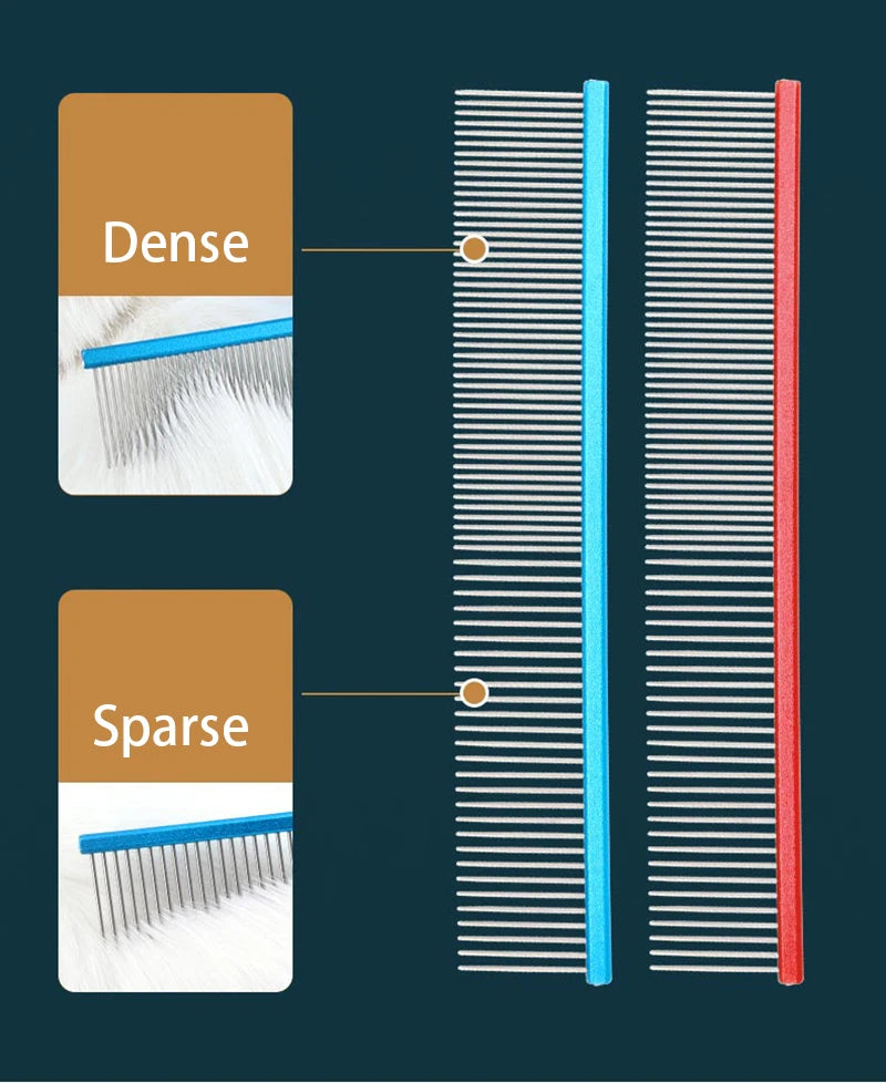 Light Aluminum Pet Grooming Comb – 6 Colors Available