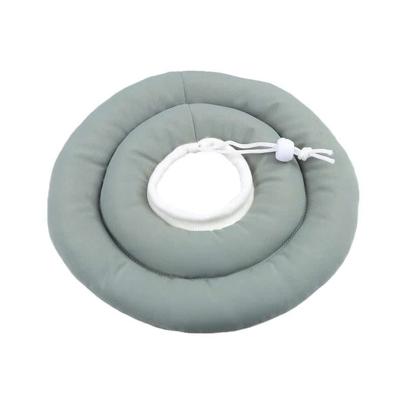 Soft Pet Recovery Collar – Cotton Elizabethan Neck Cone for Dogs & Cats – Anti-Scratch, Anti-Lick Wound Healing Headgear