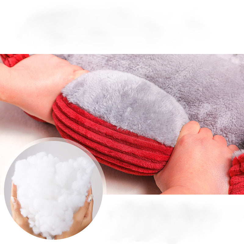 Square Plush Calming Dog & Cat Bed – Soft Sofa Cushion for Small & Medium Pets