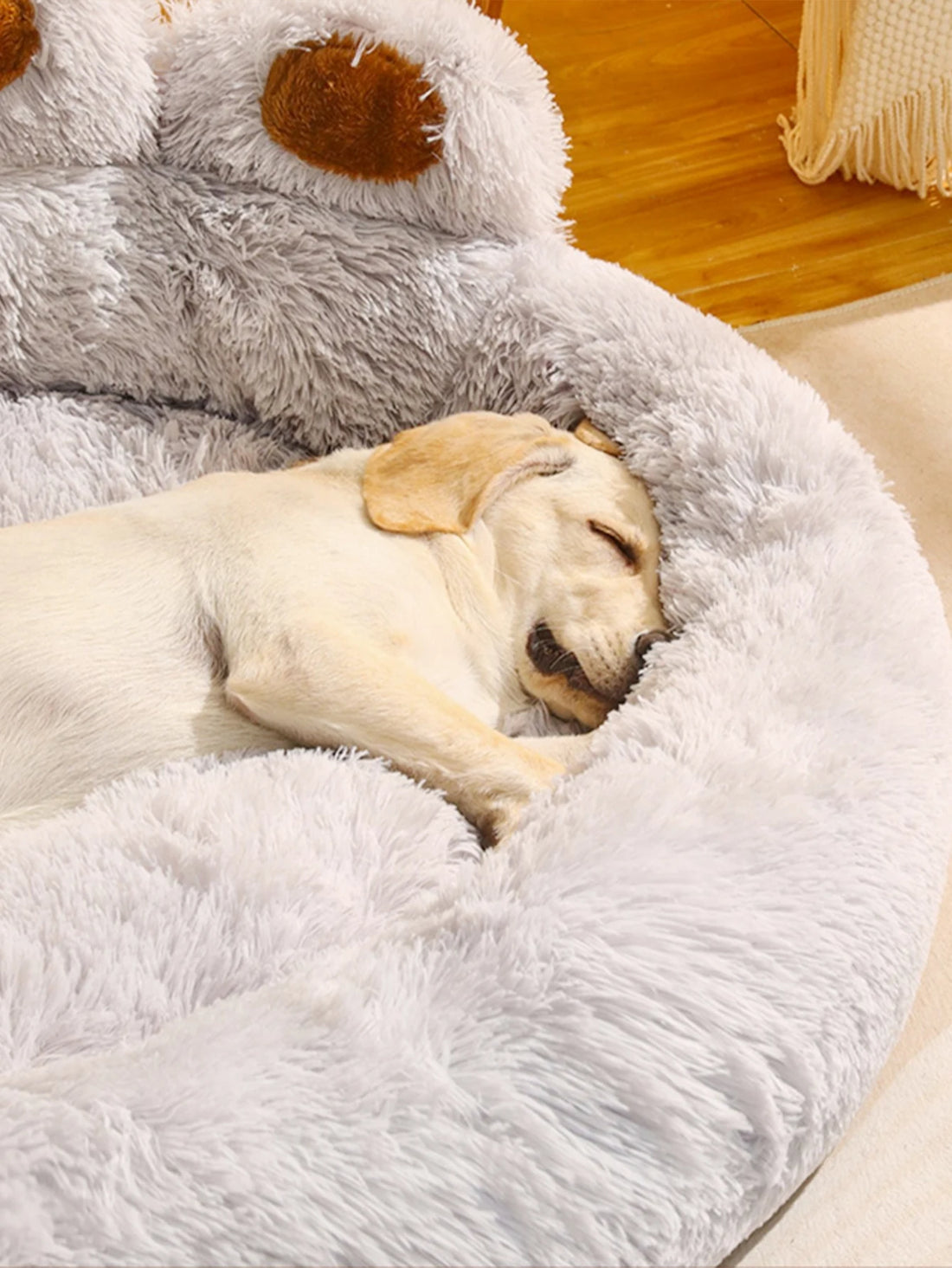 Plush Pet Dog Sofa Bed – Washable Warm Kennel for Small & Large Dogs and Cats