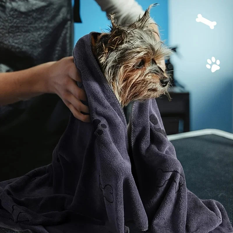 Quick-Drying Microfiber Pet Towel – Super Absorbent Bath Towel for Dogs & Cats