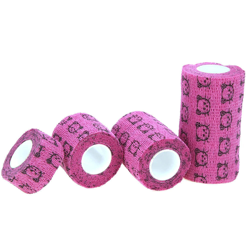 5Pcs Self-Adhesive Bandage Wrap for Dogs – Elastic First Aid Pet Leg Protector, Vet Tape Wrap (Green)