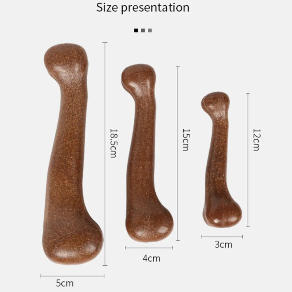 🦴 Dog Bone Chew Toy – Nearly Indestructible, Non-Toxic & Natural Dental Toy for All Dogs 💪🐾