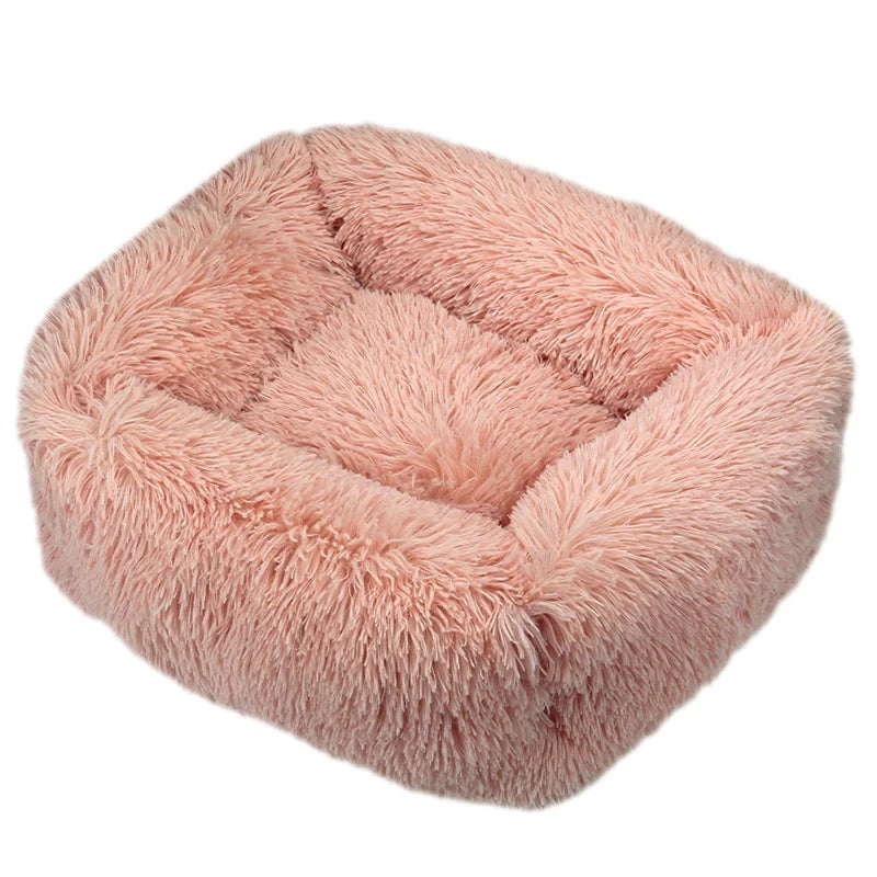 Winter Plush Rectangle Dog Bed – Warm Pet Sofa Mat for Small, Medium & Large Dogs & Cats