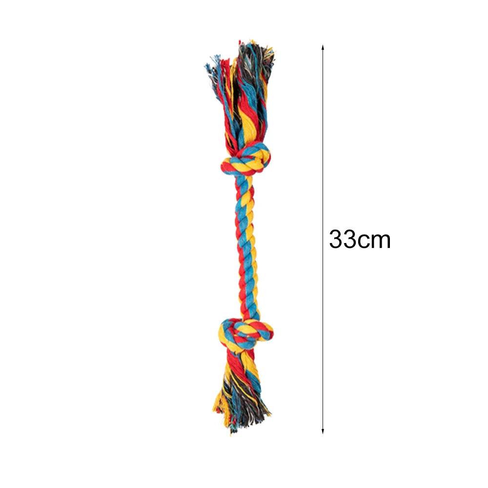 Rope Ball Dog Toy – Durable Cotton Chew & Tooth Cleaning 🐾⚽