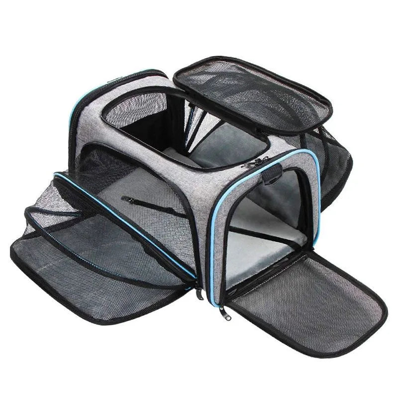 Pet Carrier Backpack – Portable Foldable Cat & Dog Travel Bag, Breathable Pet Transport Carrier for Outdoor Trips