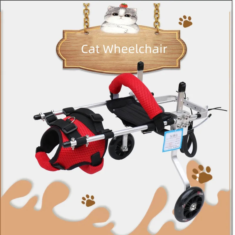 Cat & Small Pet Wheelchair – Hind Leg Injury & Rehab Support Stroller