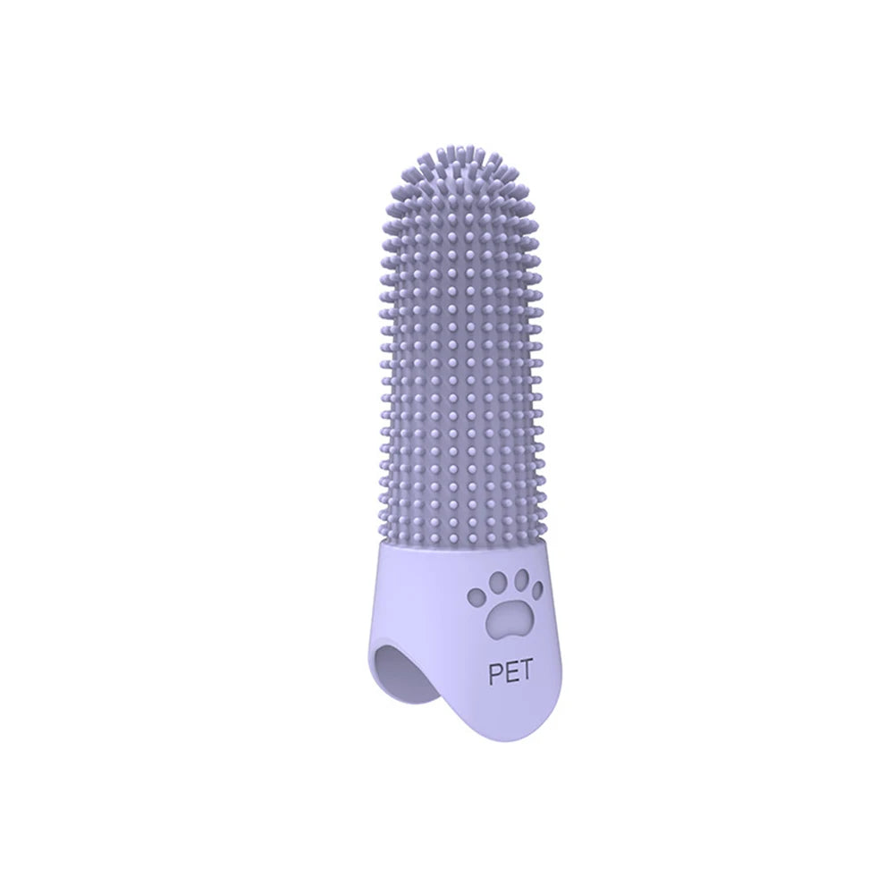 Pet Silicone Finger Toothbrush – Tartar & Plaque Remover for Cats & Dogs
