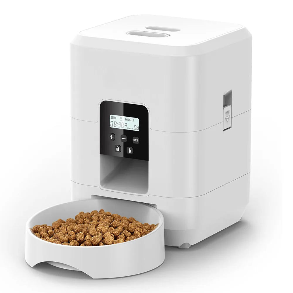 Smart Automatic Pet Feeder – Timed & Slow Feed for Cats & Dogs 🐾⏱️