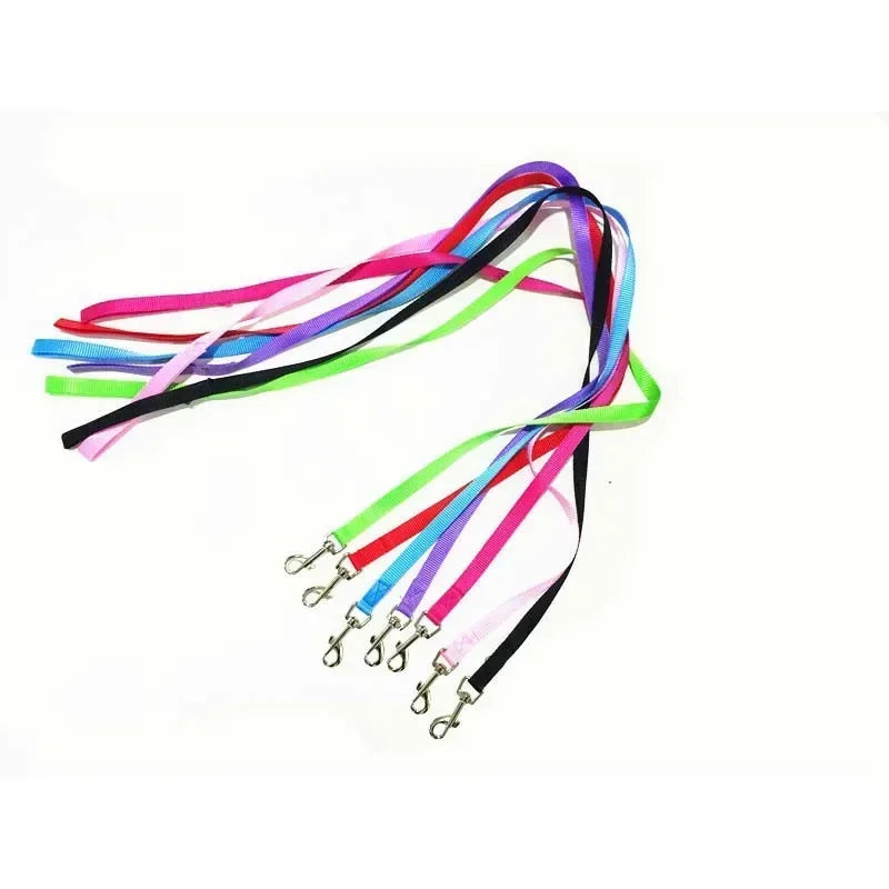 🌈 7-Color Nylon Dog Leash – Durable Training Lead for Daily Walking (1.5cm Width)