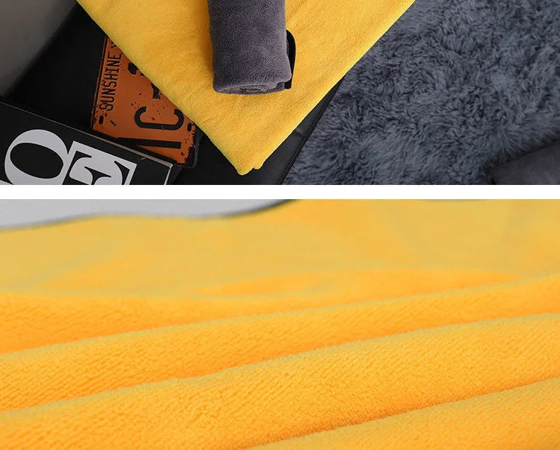 Pet Bath Towel Soft Microfiber Absorbent Dog Towel Puppy Cat Wash Cleaning Cloth Miniature Puppy Pet Products