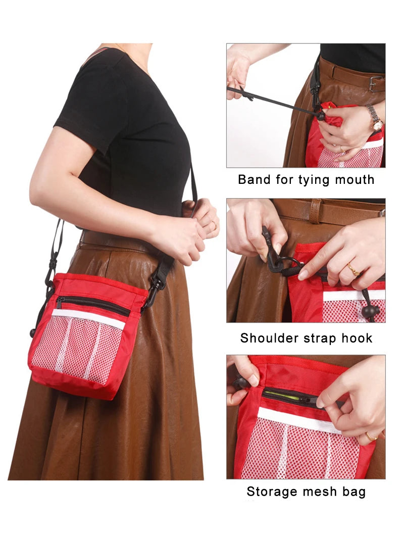 Portable Dog Training Waist Bag – Outdoor Pet Treat Pouch with Storage Pocket for Snacks, Bait & Rewards