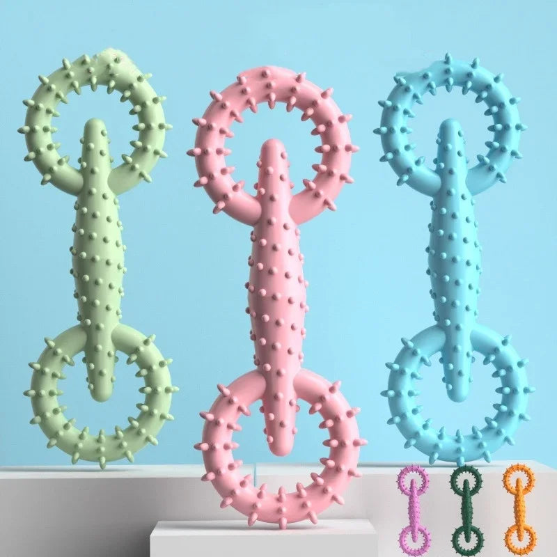 Indestructible Dog Pull Ring Toy – Interactive Chew Toy for Puppies, Teeth Cleaning & Boredom Relief