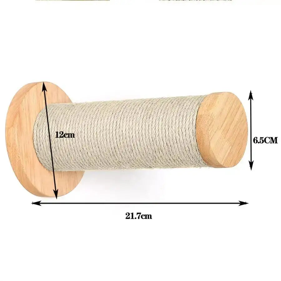 Cat Tree Wall Mounted Climbing Shelves – Wooden Hammock, Ladder & Bridge Indoor Cat Playground 🐾