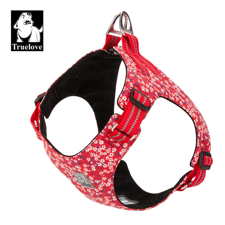 🌸 Truelove Floral Pet Harness – Printed Cotton Dog Vest for Small & Medium Dogs & Cats (Model TLH1912)