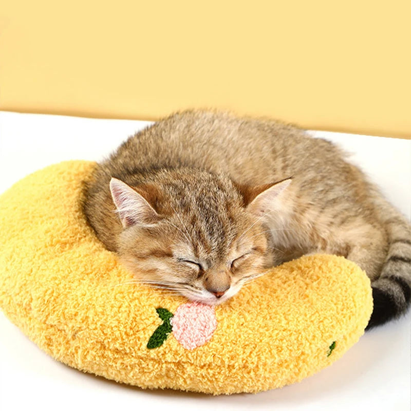 Little U-Shaped Pillow for Cats & Small Dogs – Fashion Neck Protector & Deep Sleep Headrest