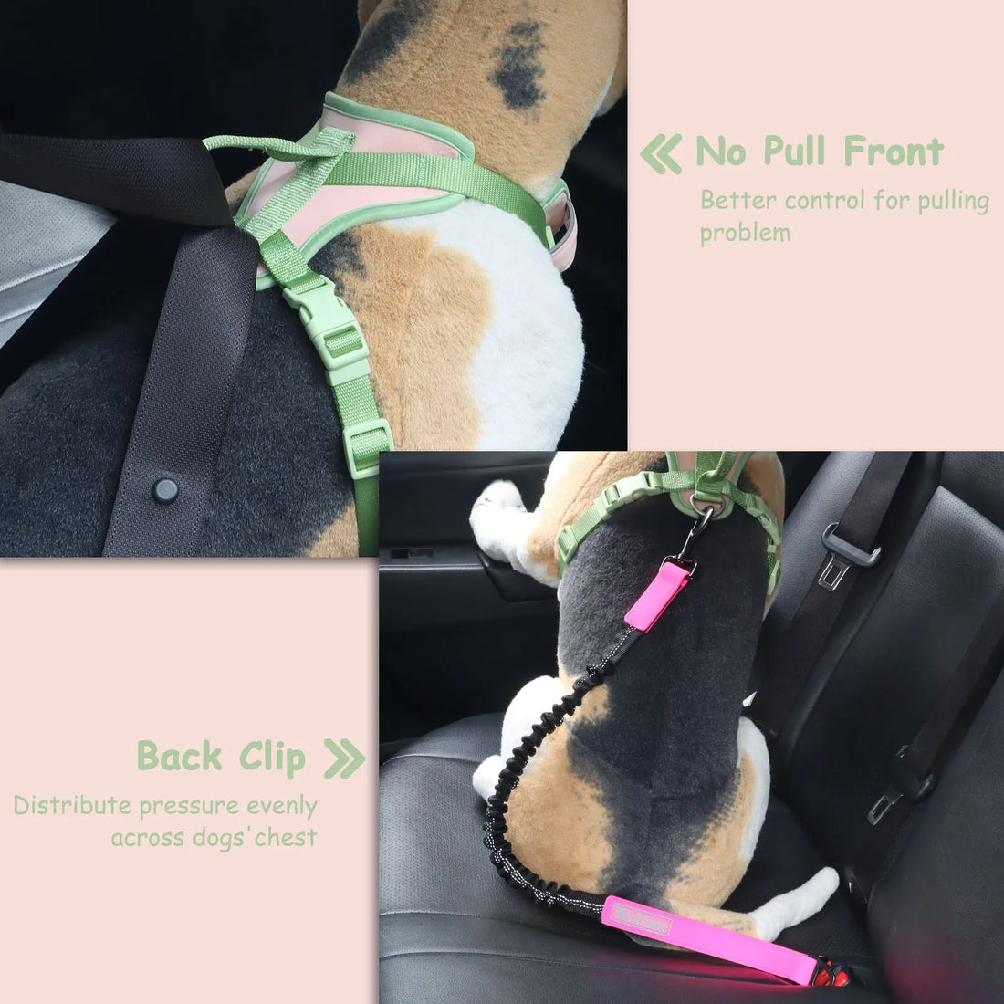 Splicing Color Dog Harness – No-Pull, Adjustable & Personalized