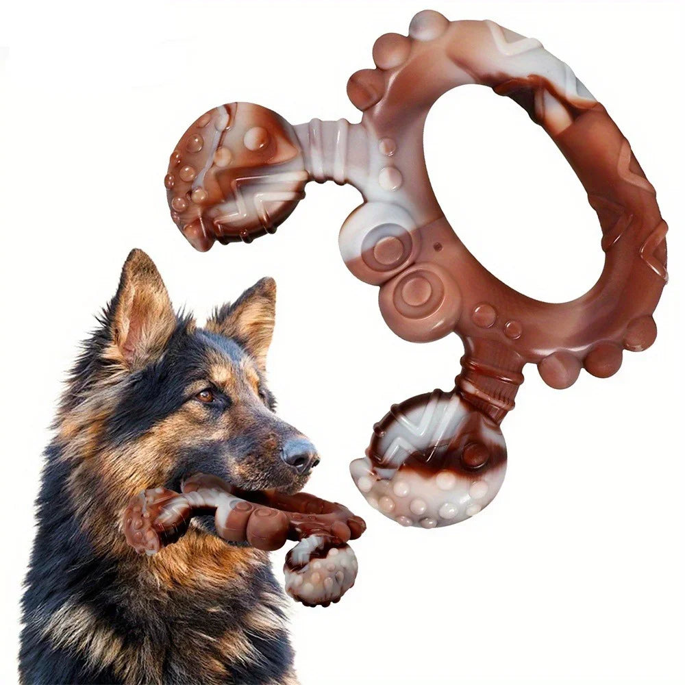 Rabbit-Shaped Nylon Dog Chew Toy – Indestructible Beef Flavor 🐇🍖