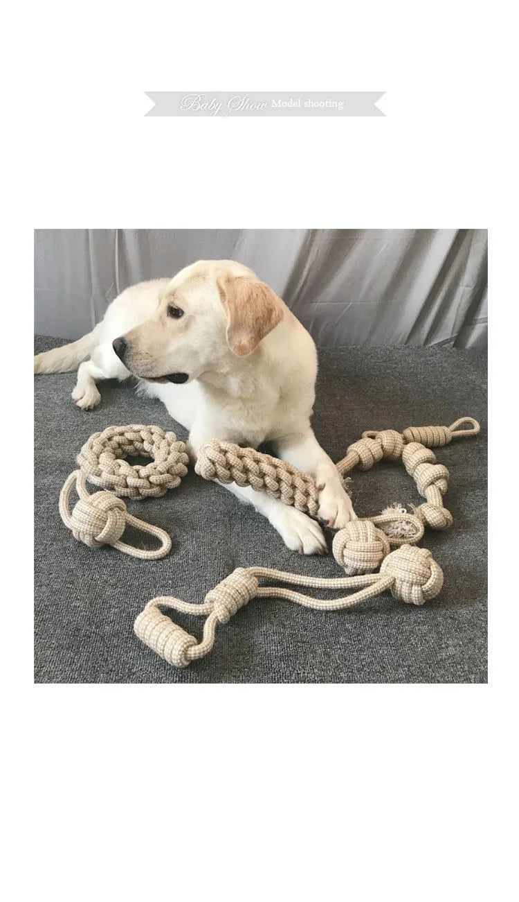 Knot Chew Toy – Teeth Cleaning & Interactive Play for Pets 🪢🐾