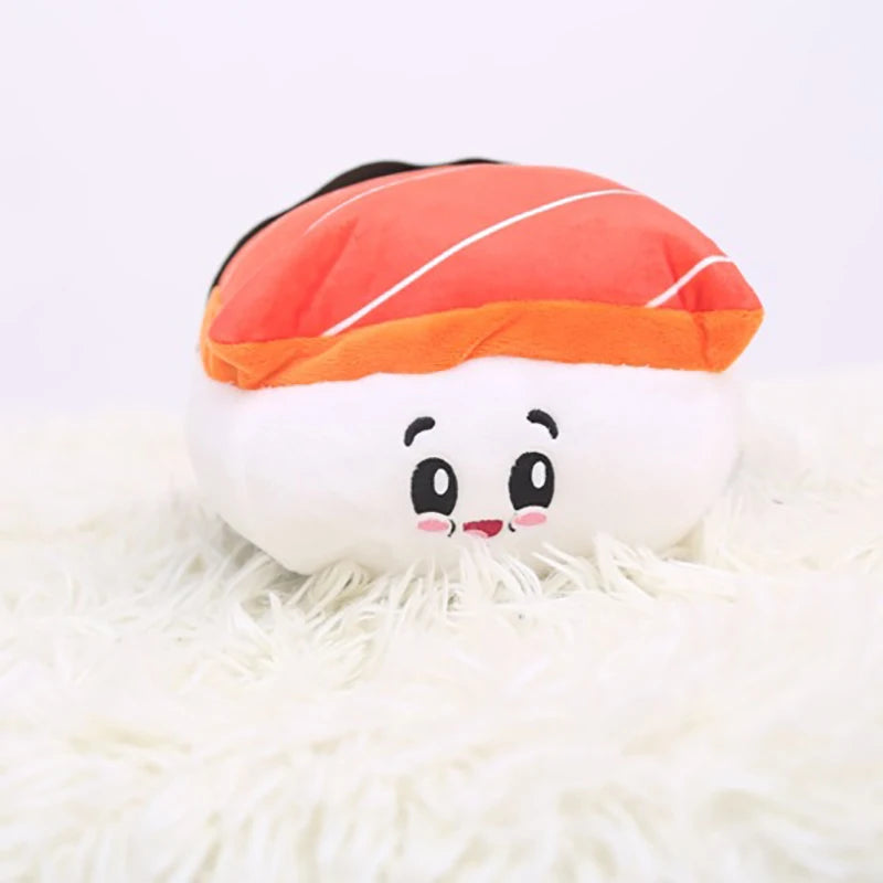 🍣 Sushi Cat Toys – Fluffy Sushi Roll Pillow for Kittens & Cats 🐾💤