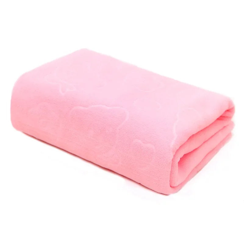 Quick-Drying Pet Bath Towel – Super Absorbent Soft Fiber Dog & Cat Towels for Grooming and Bathing