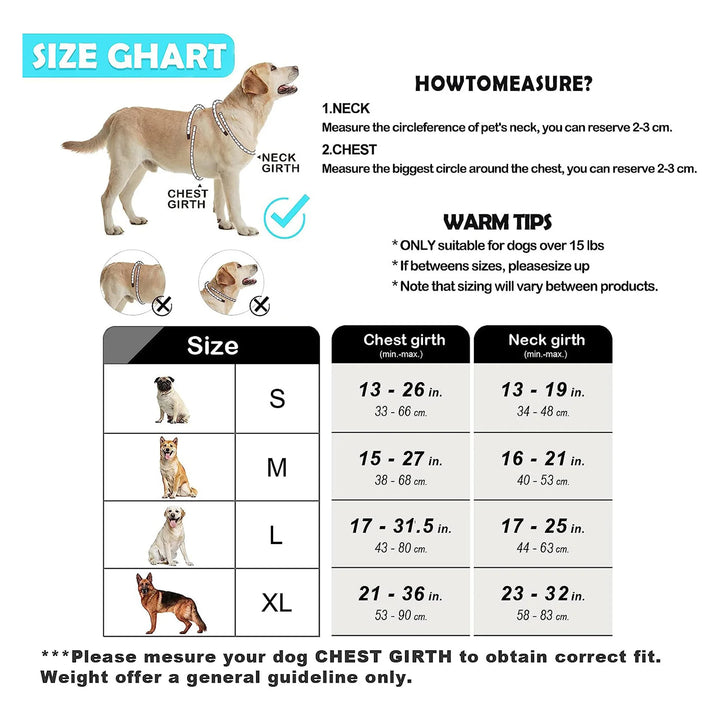 🐾 No Pull Dog Harness – Adjustable Soft Padded Vest with Easy-Control Handle