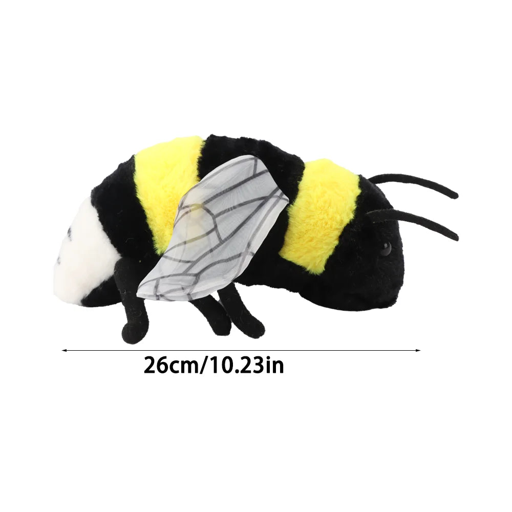 🐝 Lifelike Bee Plush Toy – Soft Stuffed Honeybee for Kids & Home Décor 🍯💛