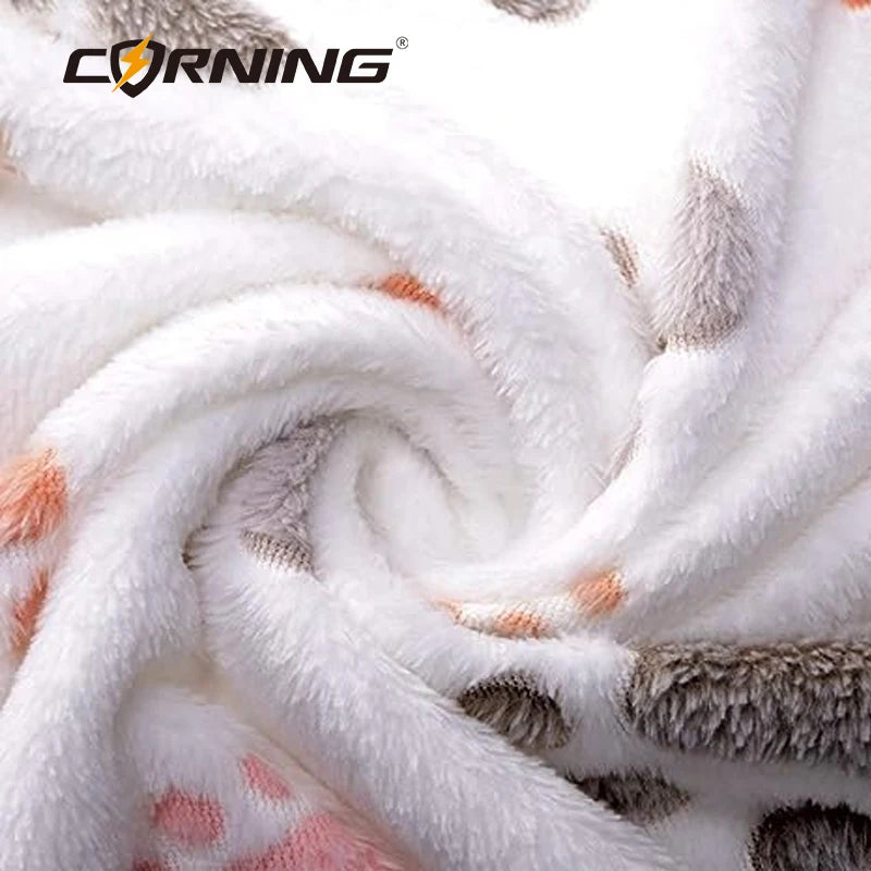 Soft Fluffy Cartoon Pet Blanket – Cozy Fleece Mat for Cats & Dogs, Warm & Washable