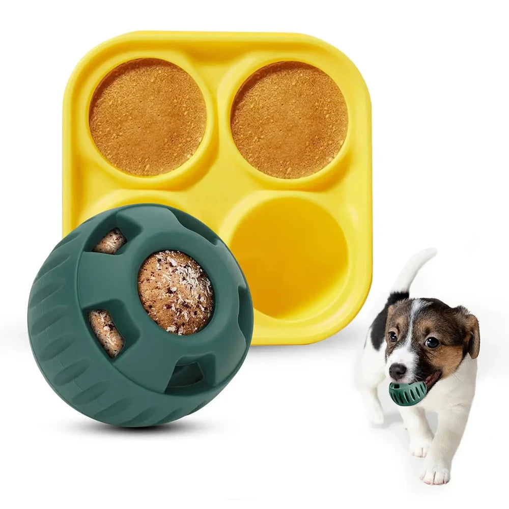 Fillable Food Dog Toy – Slow Licking Silicone Feeder Ball & Frozen Treat Dispenser for Dogs
